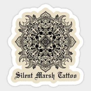 Demon skull mandala Sticker